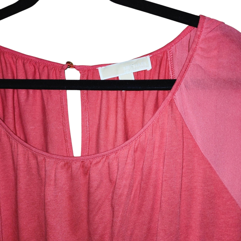 2/30 Michael Kors Pink Blouse - Picture 4 of 4